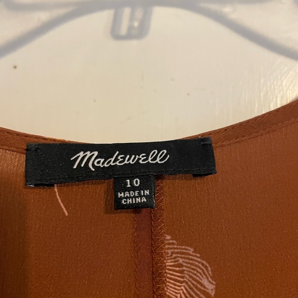 Madewell silk maxi dress in nightflower feather print - Picture 2 of 8